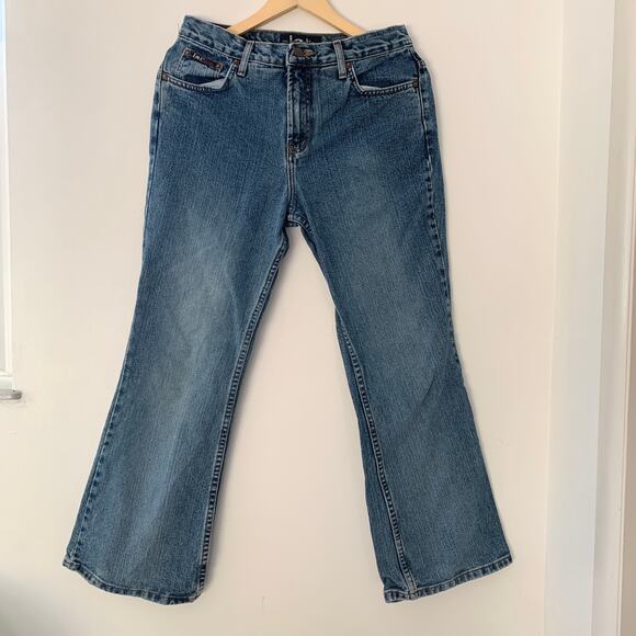 LEI Vintage Y2K 2000s Bootcut Jeans - Size 11 - Blue Wash - Picture 1 of 4